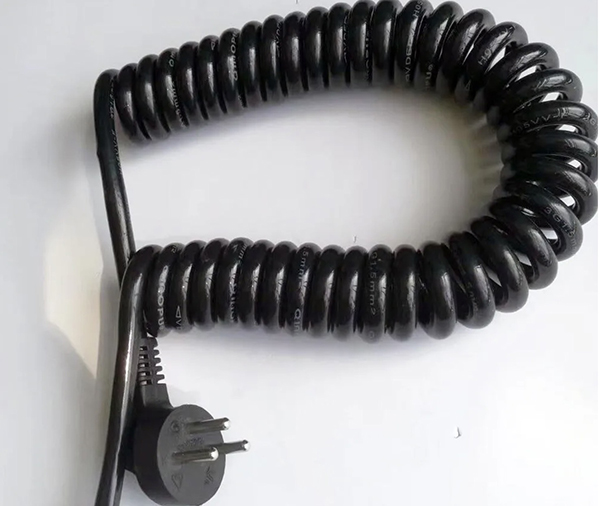 Israel Plug Coiled AC Power Cable