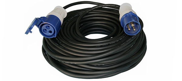 16A 230V 2P+E IEC 60309 Outdoor Extension Cord with 25M Rubber Cable