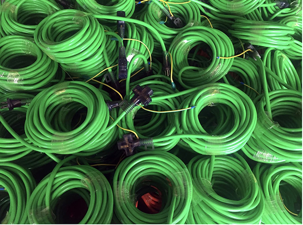 3 Wire Japan Extension Cord Green