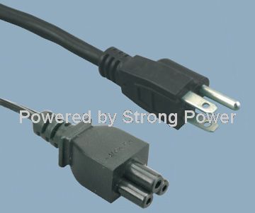 NEMA-5-15P-Plug-To-IEC-60320-C5-Laptop-Power-Cord