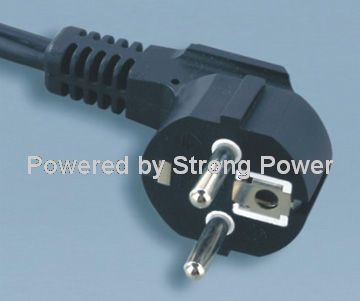 Indonesia-CEE7/7-Type-3-Poles-4.8mm-Plug-Pins-16A-Power-Cord