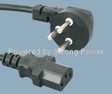 Israel-SII-3-Conductor-SI-32-16A-Plug-to-IEC-60320-C13-Power-Cord