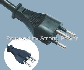 Swiss-CH-Type-12-Non-rewirable-SEV-3-Prong-Grounded-10A-Plug-Power-Cord