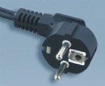 European-CEE7/7-Non-rewirable-Moulded-2-pole-Plug-Schuko-Power-Cord