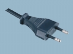 Indonesia-SNI-2-Poles-4.0mm-Without-Earthing-Contact-Plug-Pins-2.5A-Power-Cord