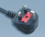 Saudi-SASO-Non-rewirable-Plug-Fuse-Max-13A-Plug-Power-Cord