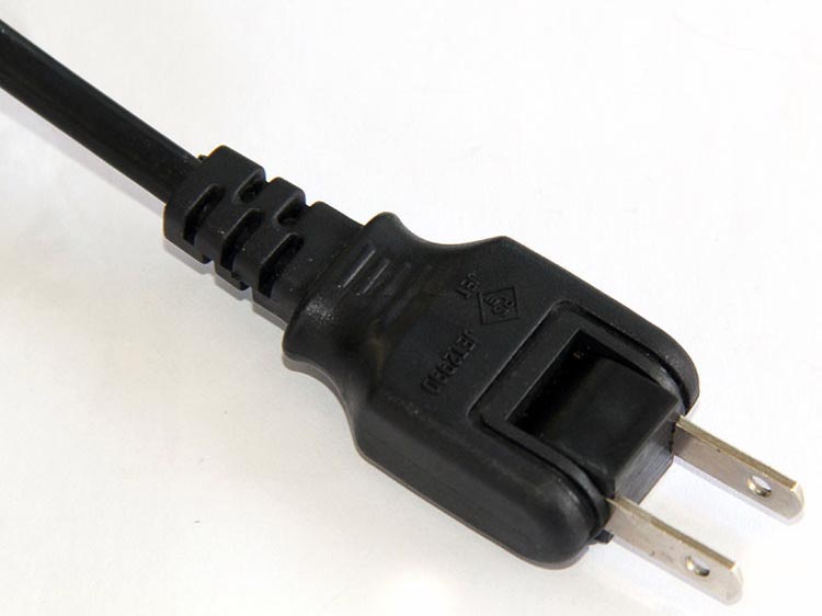 Japan JIS 8303 2-pole Rotation 180 Power Cord