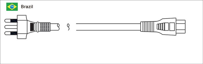 Brazil 14136 Plug to IEC C5