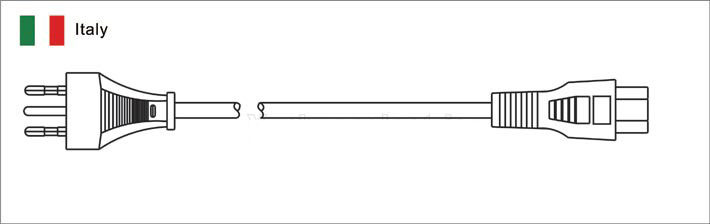 Italian Plug to IEC C5