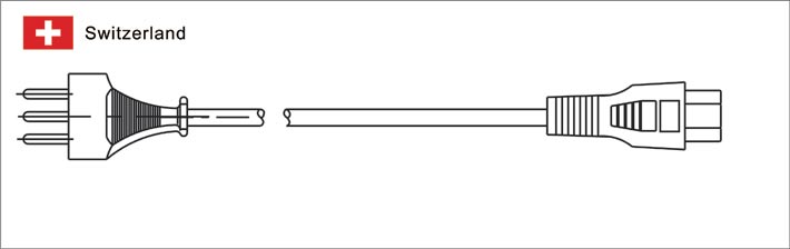 Swiss SEV 1011 Plug to IEC C5