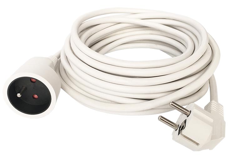 European Extension Cable French White