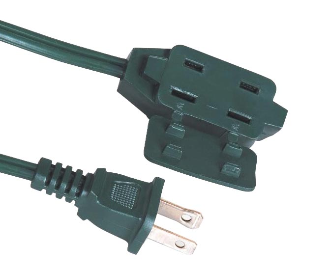 Indoor Cube Tap 2 Conductor Extension Cords LA001C LA002F 