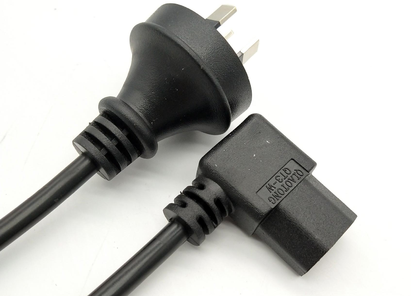 Australia IE C13 Right Angle AC Power Cord