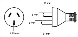 Chinese GB 2099 3C 16Amp power cord plug