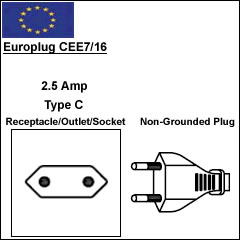 CEE7/16 Europlug CEE7/16 Europlug