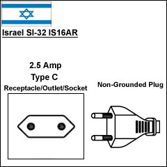 Israel SI-32 IS16AR power plug
