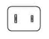 2 flat blades polarized 125V plug 2 flat blades polarized 125V plug