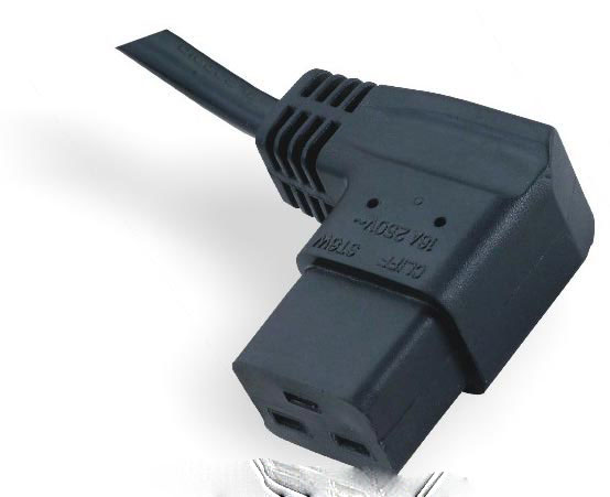 IEC 60320 C19 Power Cord Right Angle