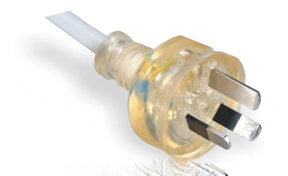 LA020C 3-conductor Non-rewirable Translucent Plug Power Supply Cord LA020C 3-conductor Non-rewirable Translucent Plug Power Supply Cord