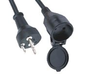 Extension Cable Denmark Non-rewireable plug and Receptacle XH012-Z