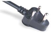 India Power Cord 6A SABS 164-1 India Power Cord 6A SABS 164-1
