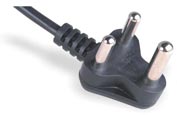 India Power Cord 16A SABS 164-1