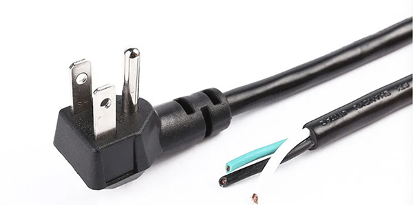 Angle Plug Power Cord