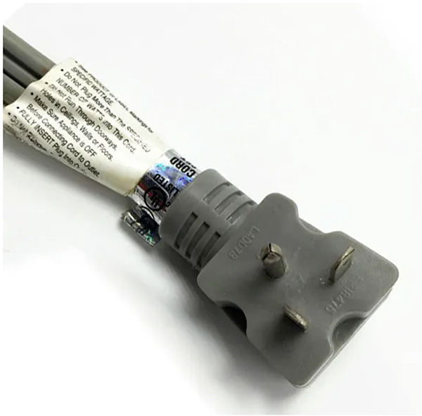 NEMA 6-20P Power Cord Right Angle Grey Color