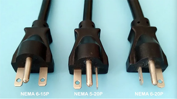 Differences of NEMA 5-20P, NEMA 6-20P, NEMA 6-15P