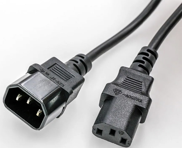 IEC 60320 C13 to IEC 60320 C14 Power Cord