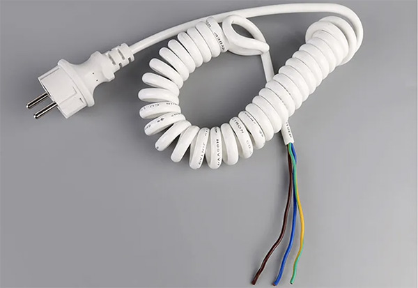 Schuko power cord IP44 with Coil Cable