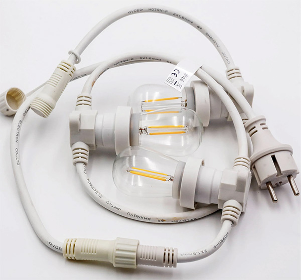 Schuko IP44 Plug String Lights
