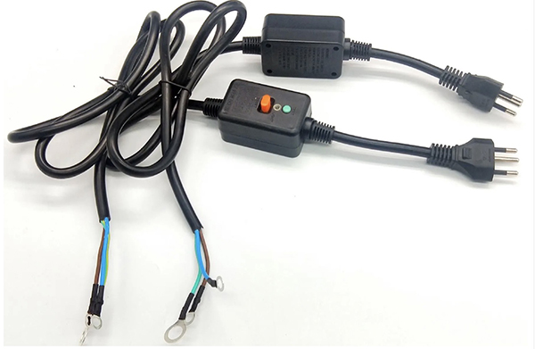 Brazil power cord with inline GFCI