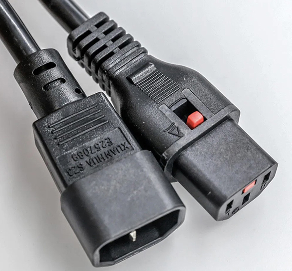 IEC 60320 C13 Locking AC Power Supply Cord