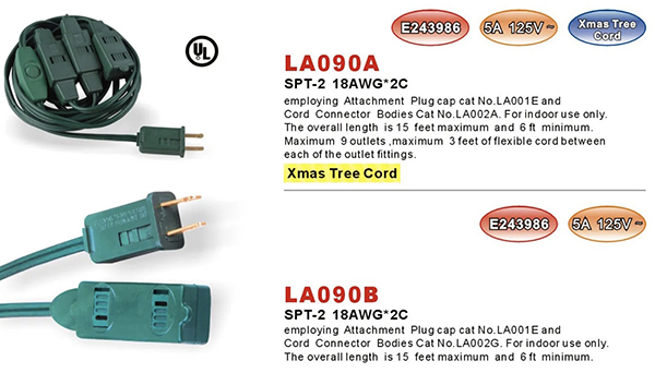 Xmas Tree Cord