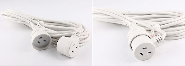 Australian Power Extension Lead Cord Piggyback