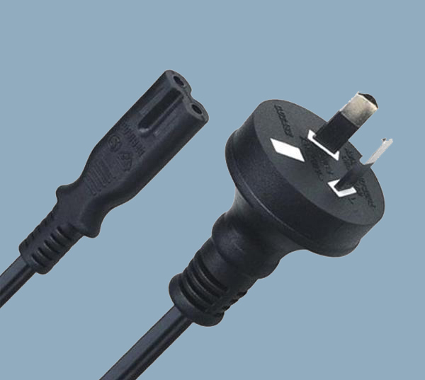 Australia-AS-NZ-3112-2-Prong-Plug-To-IEC-60320-C7-Power-Cord