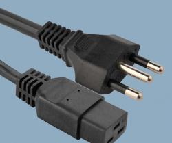 Brazil-14136-Plug-to-IEC-60320-C19-Power-Supply-Cord