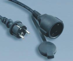 Europe-Extension-Cord-Schuko-Plug-IP44-and-Protection-Cover-Socket