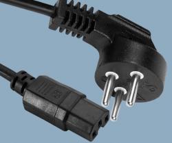 Israel-SII-3-Conductor-SI-32-16A-Plug-to-IEC-60320-C15-Power-Cord