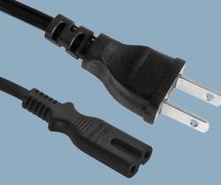 Japan-JIS-8303-PSE-JET-2-pole-Plug-To-IEC-60320-C7-Power-Cord